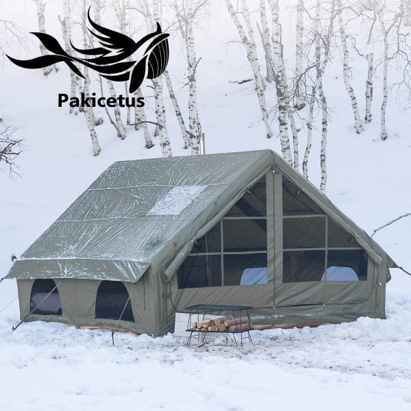 12㎡ Inflatable Camping Tent for 4–6 Person – Waterproof Glamping Family Tent with Easy Setup