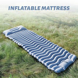 inflatable air mattress comfortable portable camping sleeping pad outdoor use