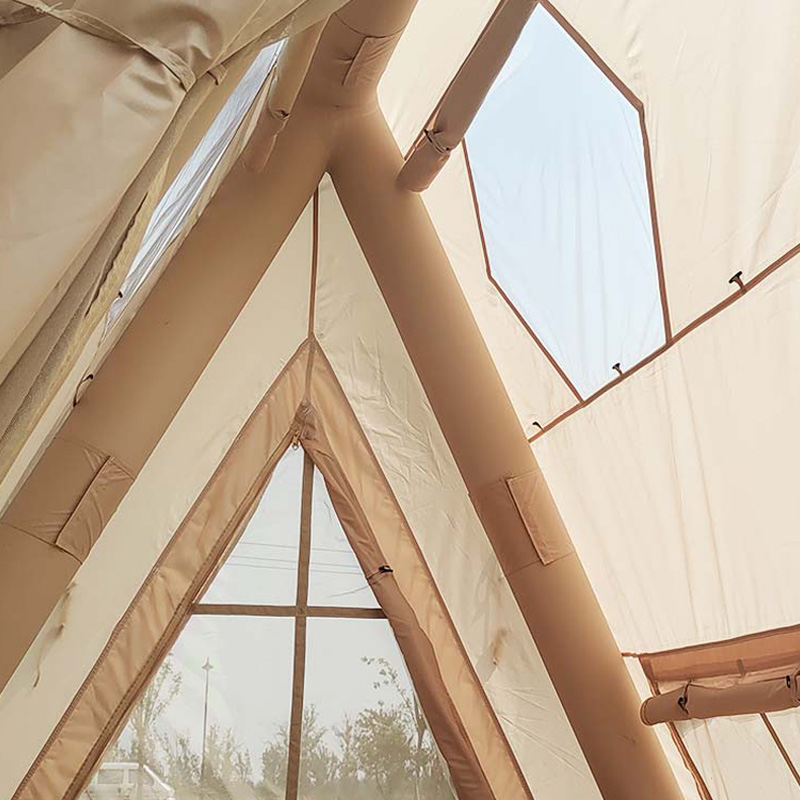 Luxury Triangle Inflatable Tent – Glamping Air Tent with Spacious Interior & Quick Setup