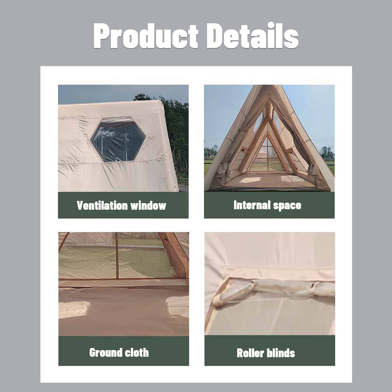 Inflatable air beam detail triangle inflatable tent air beam structure detail durable inflatable frame